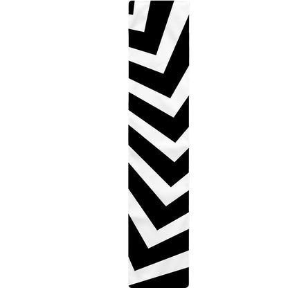 Black And White Zigzag Dazzle Print Table Runner