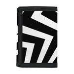 Black And White Zigzag Dazzle Print Trifold Wallet