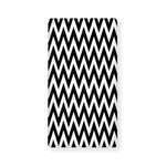 Black And White Zigzag Pattern Print Baby Crib Sheet