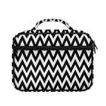 Black And White Zigzag Pattern Print Briefcase Bible Bag