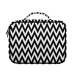 Black And White Zigzag Pattern Print Briefcase Bible Bag