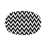 Black And White Zigzag Pattern Print Car Side Mirror Covers