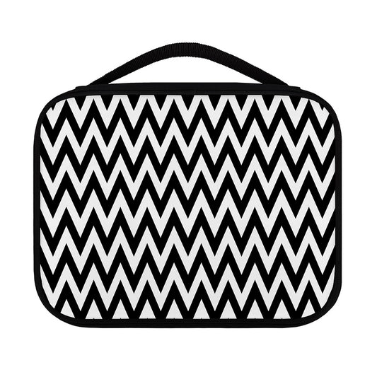 Black And White Zigzag Pattern Print Classic Bible Case