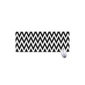 Black And White Zigzag Pattern Print Extended Mouse Pad