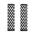 Black And White Zigzag Pattern Print Handle Covers