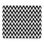 Black And White Zigzag Pattern Print Mouse Pad