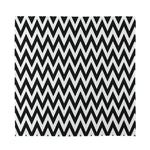Black And White Zigzag Pattern Print Silk Bandana