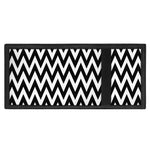 Black And White Zigzag Pattern Print Trifold Wallet