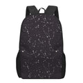 Black And White Zodiac Stars Print 17 Inch Backpack