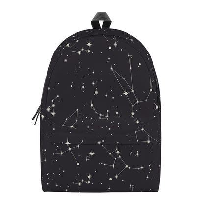 Black And White Zodiac Stars Print Backpack