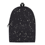 Black And White Zodiac Stars Print Backpack