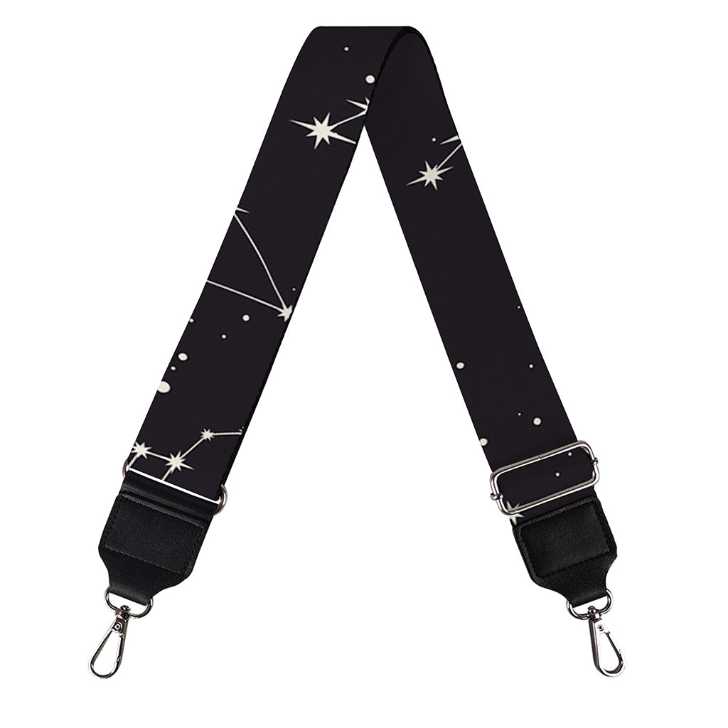 Black And White Zodiac Stars Print Bag Strap