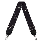 Black And White Zodiac Stars Print Bag Strap