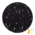 Black And White Zodiac Stars Print Basketball