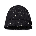Black And White Zodiac Stars Print Beanie
