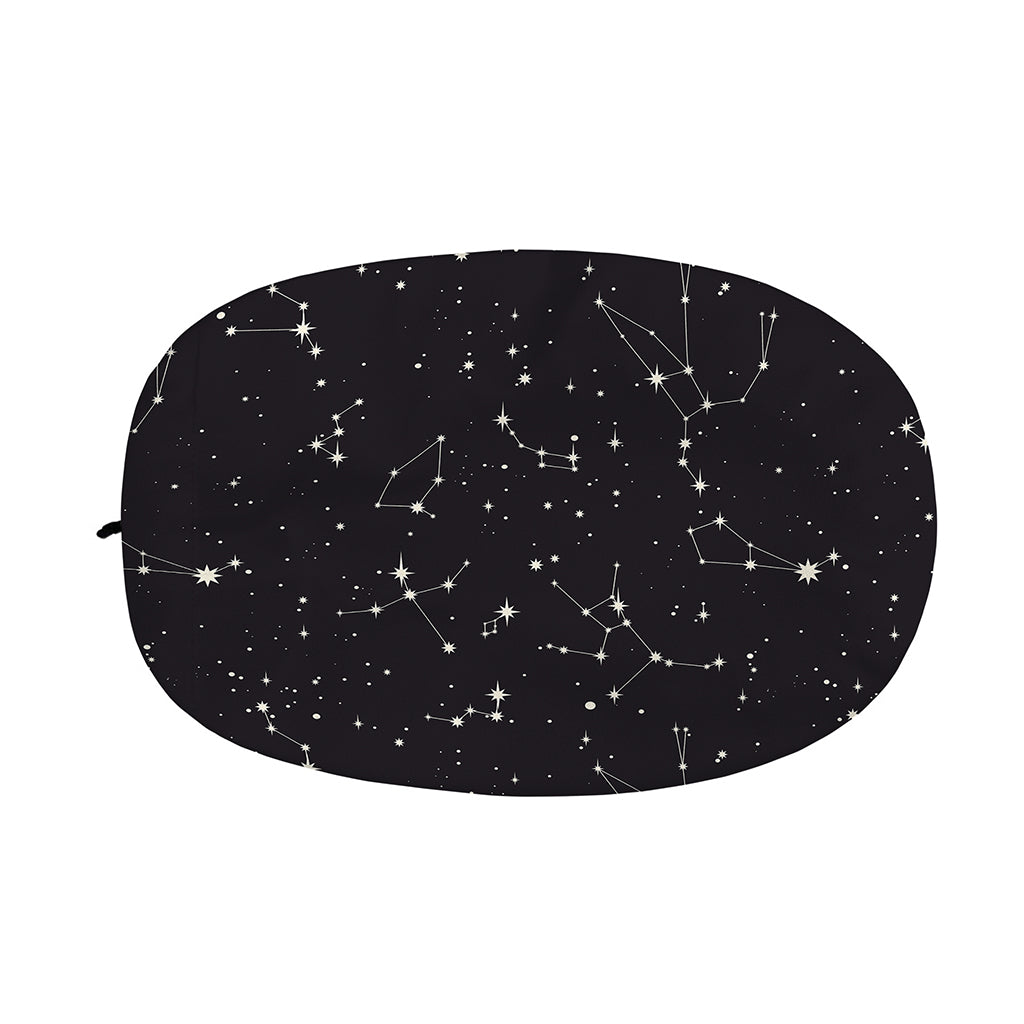 Black And White Zodiac Stars Print Car Side Mirror Covers