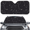 Black And White Zodiac Stars Print Car Windshield Sun Shade