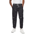 Black And White Zodiac Stars Print Cotton Sweatpants