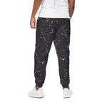 Black And White Zodiac Stars Print Cotton Pants
