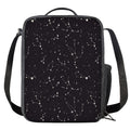 Black And White Zodiac Stars Print Crossbody Lunch Bag
