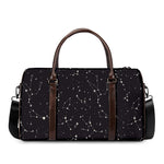 Black And White Zodiac Stars Print Duffle Bag