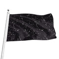 Black And White Zodiac Stars Print Flag