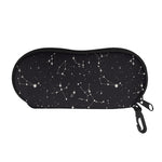 Black And White Zodiac Stars Print Glasses Case