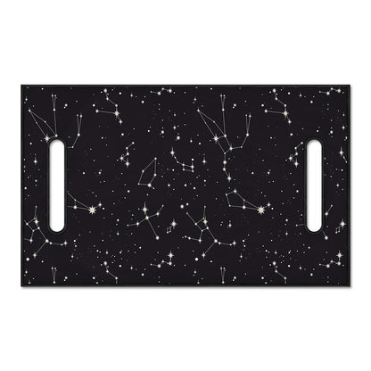 Black And White Zodiac Stars Print Golf Cart Seat Cover