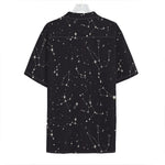Black And White Zodiac Stars Print Hawaiian Shirt