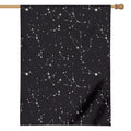 Black And White Zodiac Stars Print House Flag