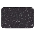 Black And White Zodiac Stars Print Indoor Door Mat