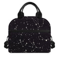 Black And White Zodiac Stars Print Insulated Lunch Bag