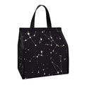 Black And White Zodiac Stars Print Insulated Lunch Tote