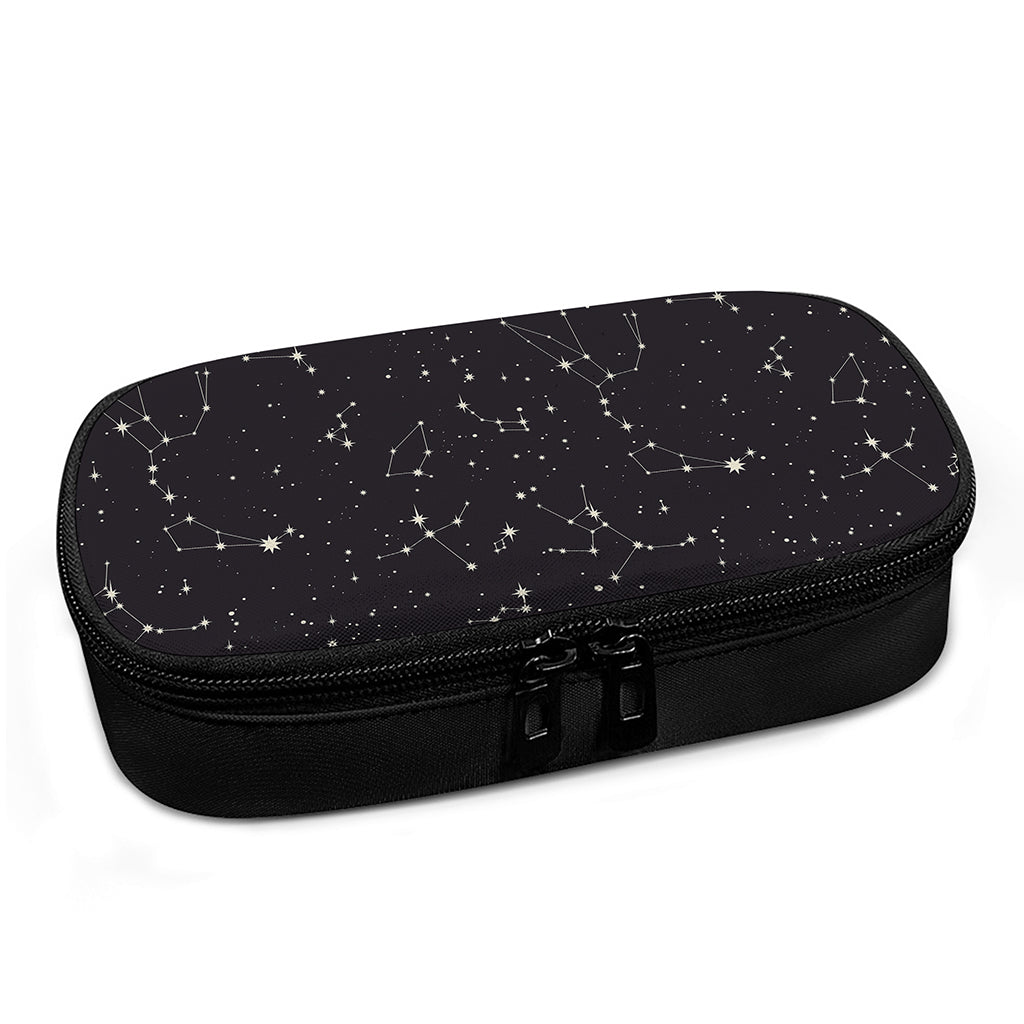 Black And White Zodiac Stars Print Insulin Cooler Travel Case