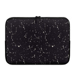 Black And White Zodiac Stars Print Laptop Sleeve