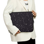 Black And White Zodiac Stars Print Laptop Sleeve