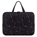 Black And White Zodiac Stars Print Laptop Sleeve With Handle