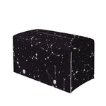 Black And White Zodiac Stars Print Leather Tissue Box Cover