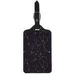 Black And White Zodiac Stars Print Luggage Tag