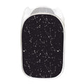 Black And White Zodiac Stars Print Mesh Laundry Hamper