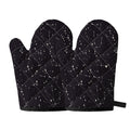 Black And White Zodiac Stars Print Oven Mitts
