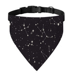 Black And White Zodiac Stars Print Over The Collar Dog Bandana