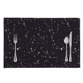 Black And White Zodiac Stars Print Placemat