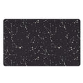 Black And White Zodiac Stars Print Polyester Doormat
