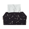 Black And White Zodiac Stars Print Rectangle Tissue Box Cover