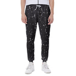 Black And White Zodiac Stars Print Scuba Joggers