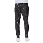 Black And White Zodiac Stars Print Scuba Joggers