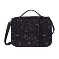 Black And White Zodiac Stars Print Shoulder Strap Bible Bag
