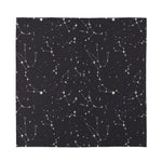 Black And White Zodiac Stars Print Silk Bandana