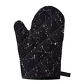 Black And White Zodiac Stars Print Single Oven Mitt
